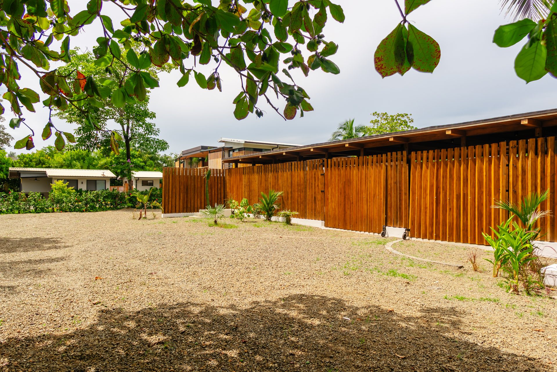 Forecourt landscaping at Mar del Sol Costa Rica